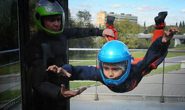 Аэротруба подарочный сертификат в Москве и Подмосковье