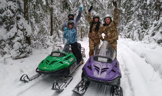 Катание на снежном самокате с мотором в Санкт-Петербурге (СПБ)
